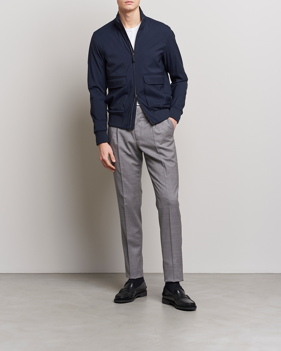 Hombres | Abrigos y chaquetas | Herno | Loro Piana Harrington Jacket Navy