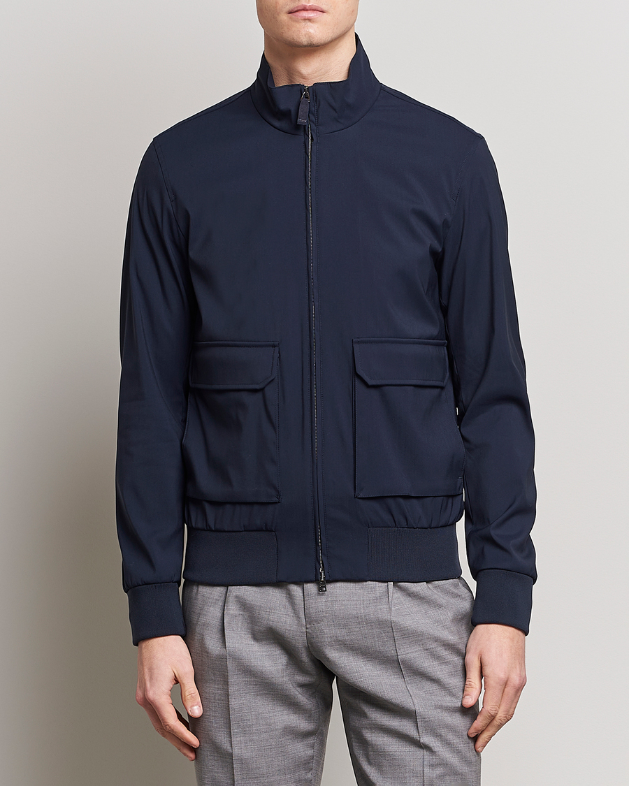 Hombres | Abrigos y chaquetas | Herno | Loro Piana Harrington Jacket Navy