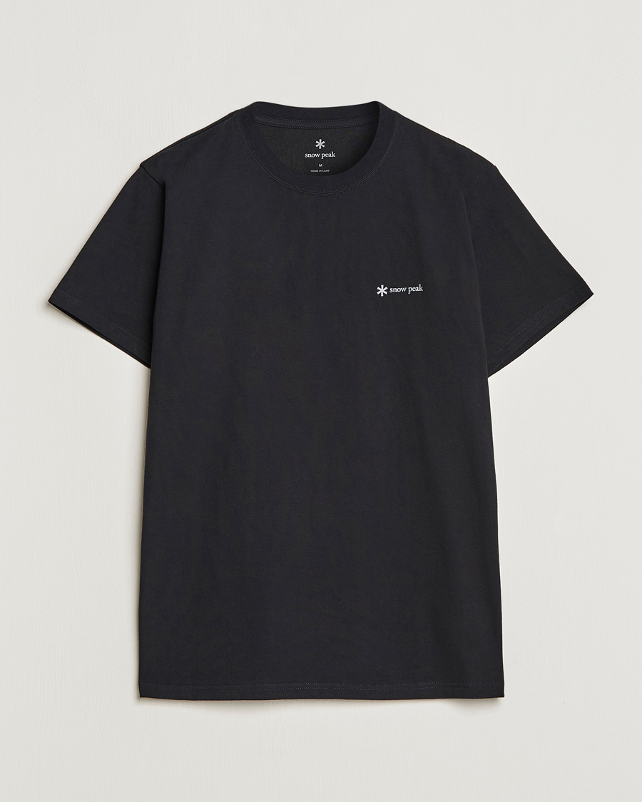 Hombres | Camisetas | Snow Peak | Organic Cotton Logo T-Shirt Black