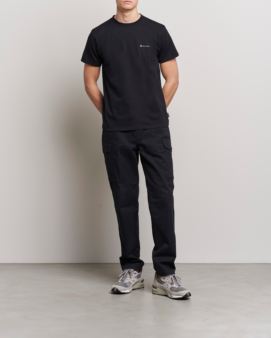 Hombres | Camisetas | Snow Peak | Organic Cotton Logo T-Shirt Black
