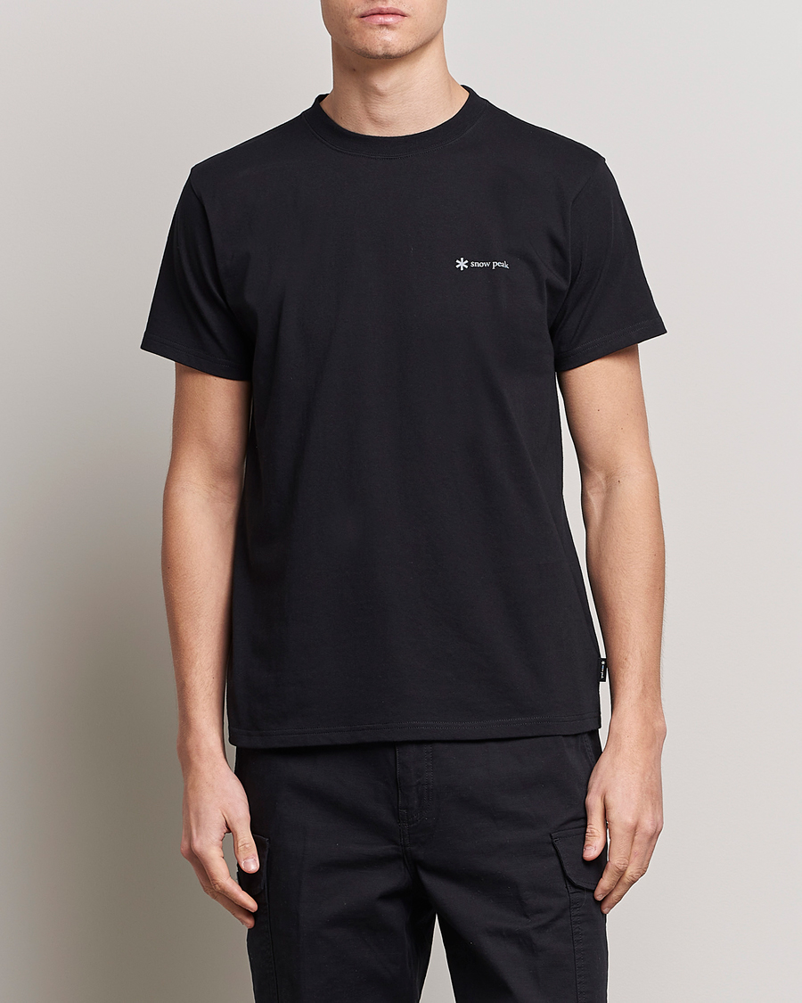 Hombres | Camisetas | Snow Peak | Organic Cotton Logo T-Shirt Black