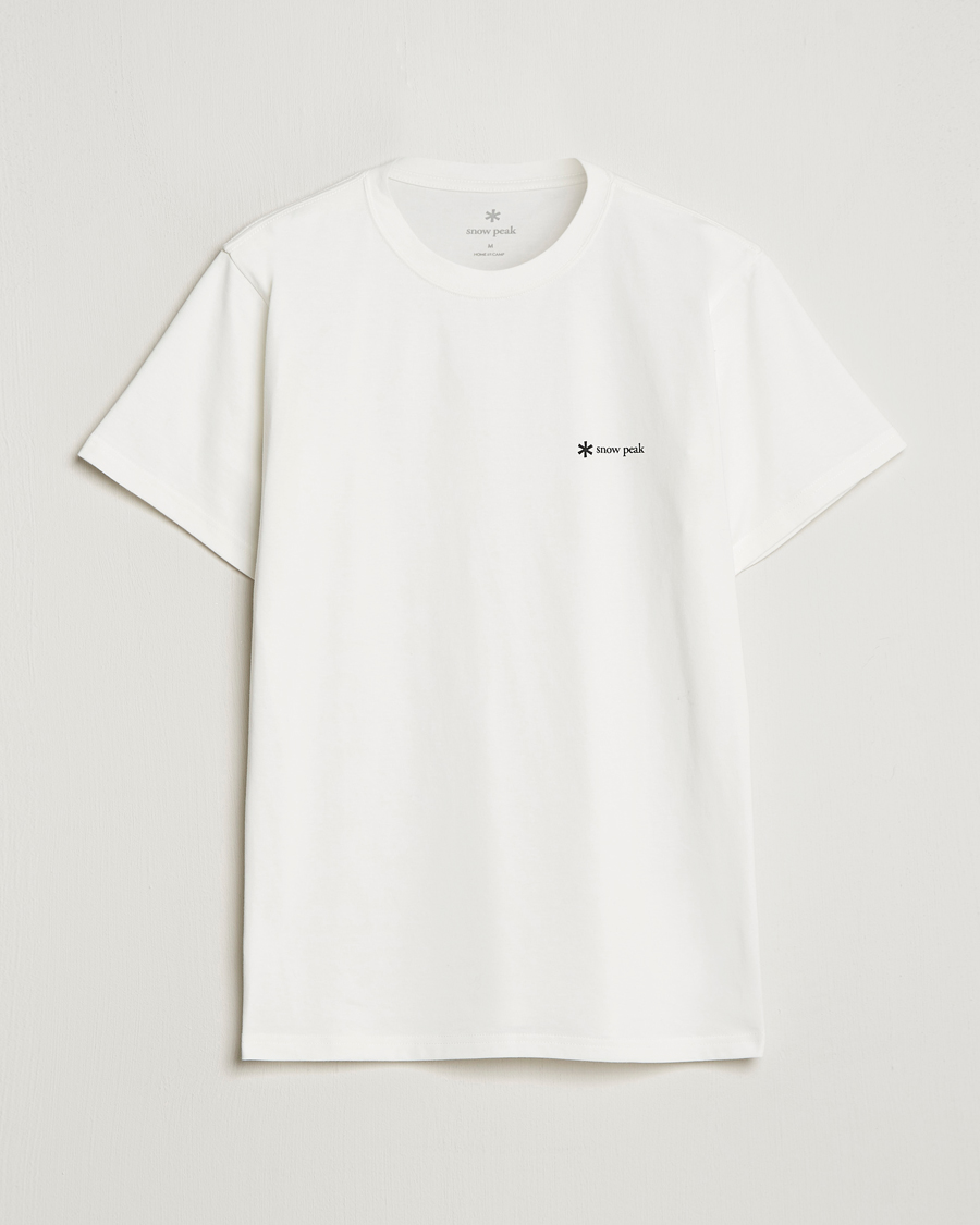 Hombres | Camisetas | Snow Peak | Organic Cotton Logo T-Shirt White
