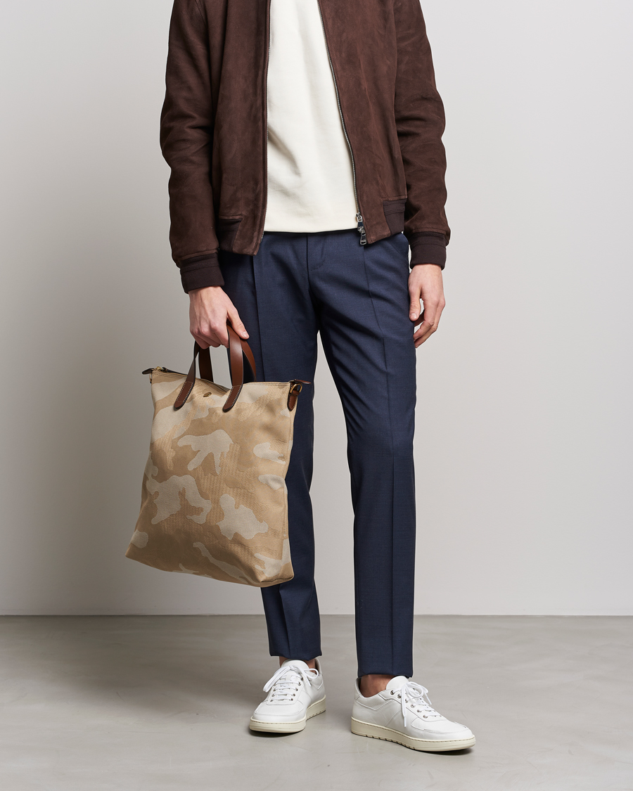 Hombres |  | Mismo | M/S Canvas Shopper Shades of Dune/Cuoio