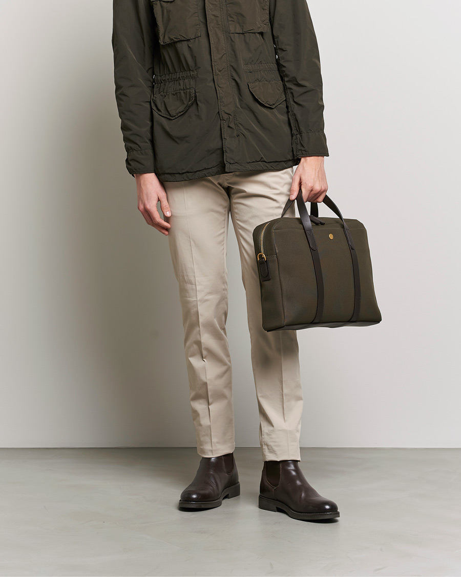 Hombres | Bolsos | Mismo | M/S Aspire Briefcase Army/Dark Brown