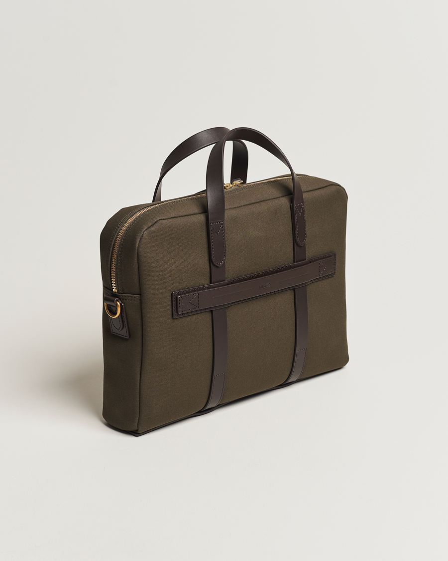 Hombres | Bolsos | Mismo | M/S Aspire Briefcase Army/Dark Brown