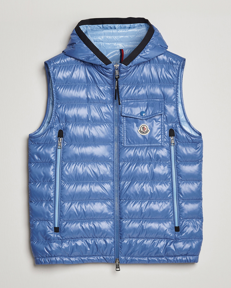 Hombres | Chalecos | Moncler | Ragot Down Vest Light Blue
