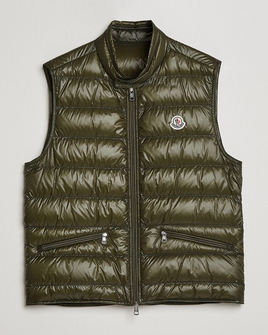 Hombres | Chalecos | Moncler | Gui Down Vest Military Green