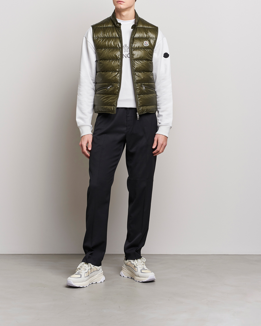 Hombres | Chalecos | Moncler | Gui Down Vest Military Green