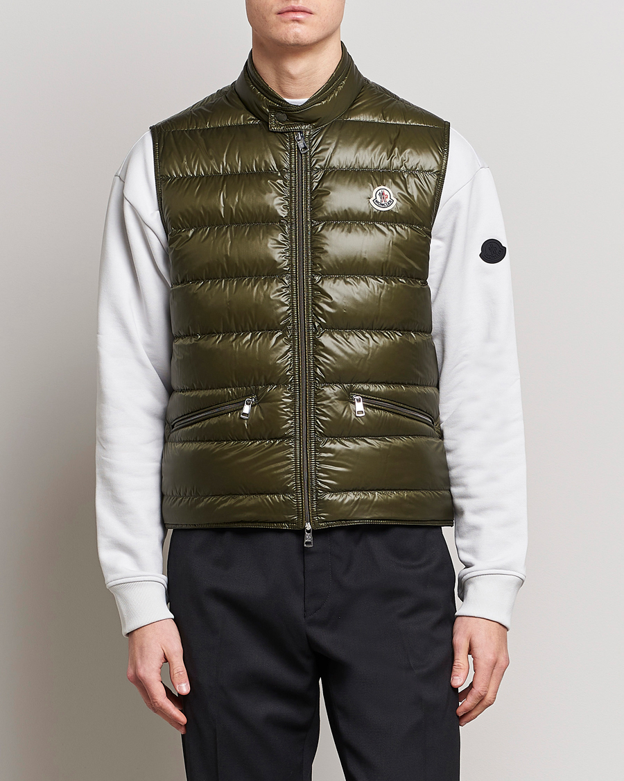 Hombres | Chalecos | Moncler | Gui Down Vest Military Green