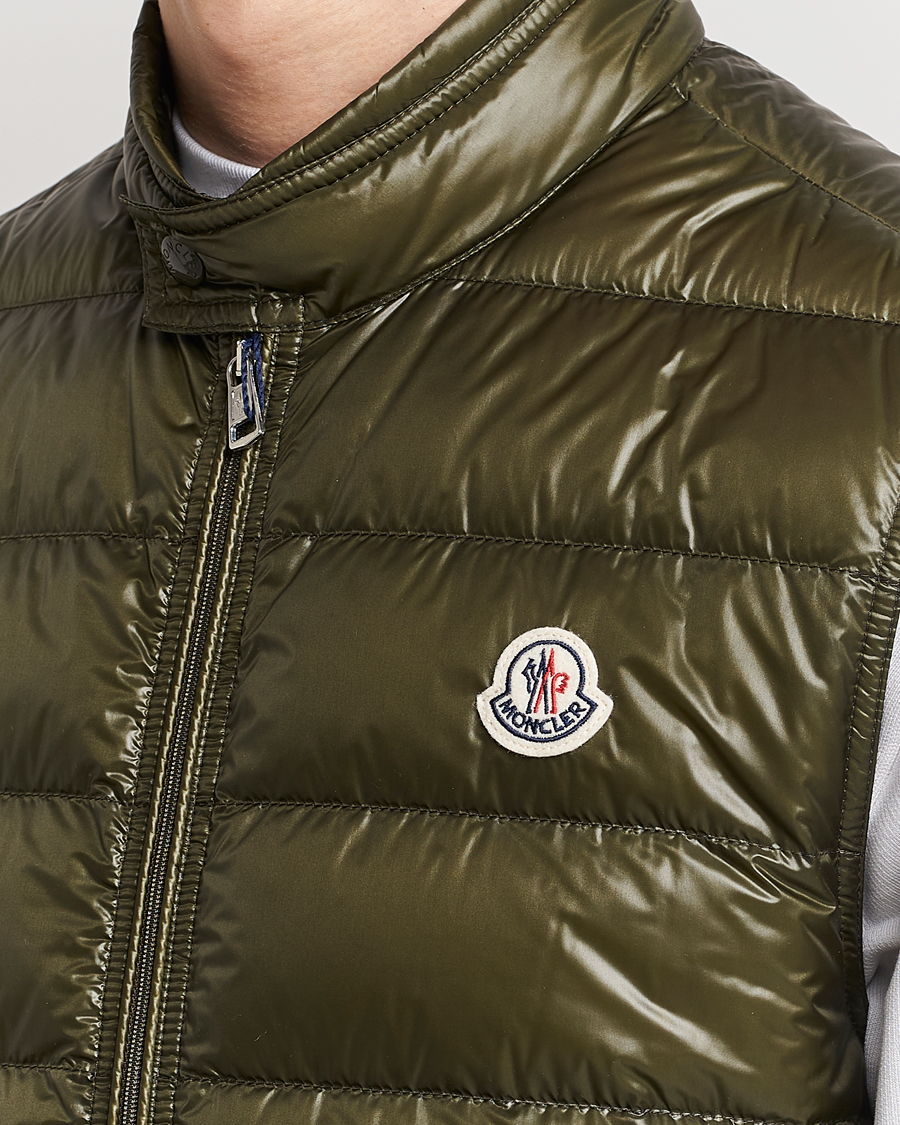 Hombres | Chalecos | Moncler | Gui Down Vest Military Green
