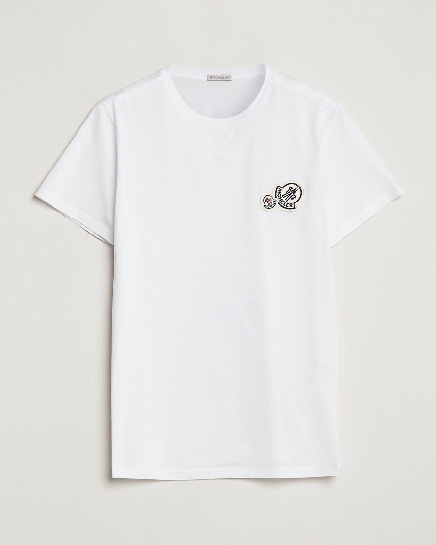 Hombres | Camisetas | Moncler | Double Logo T-Shirt White