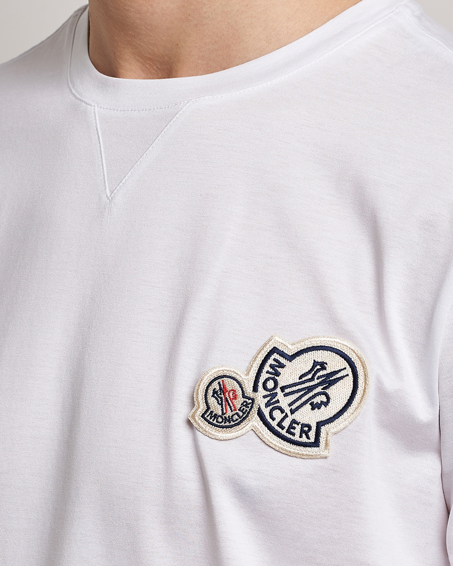 Hombres | Camisetas | Moncler | Double Logo T-Shirt White