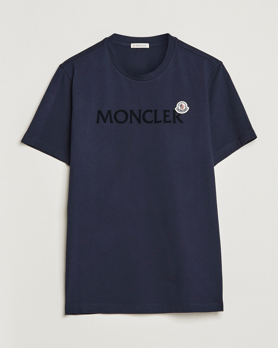 Hombres | Camisetas | Moncler | Lettering T-Shirt Navy
