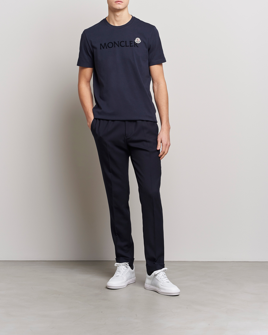 Hombres | Camisetas | Moncler | Lettering T-Shirt Navy
