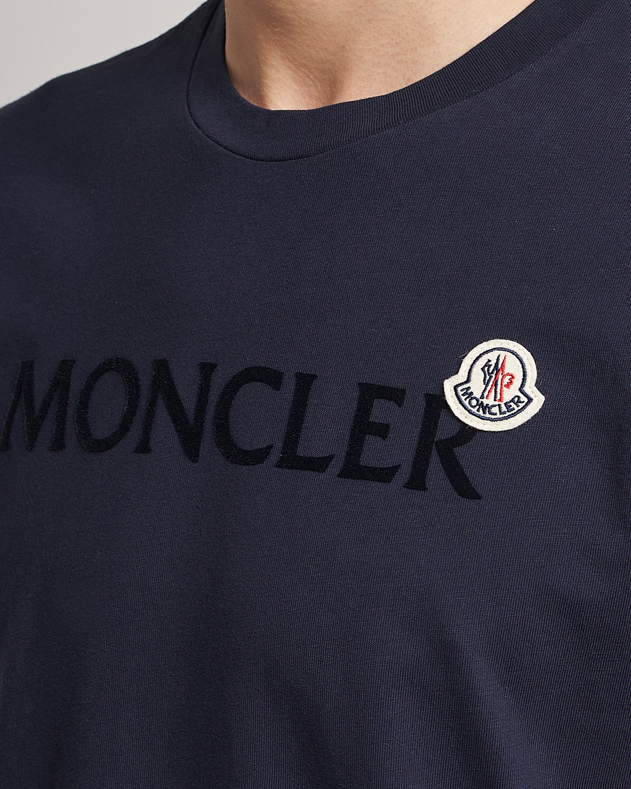 Hombres | Camisetas | Moncler | Lettering T-Shirt Navy