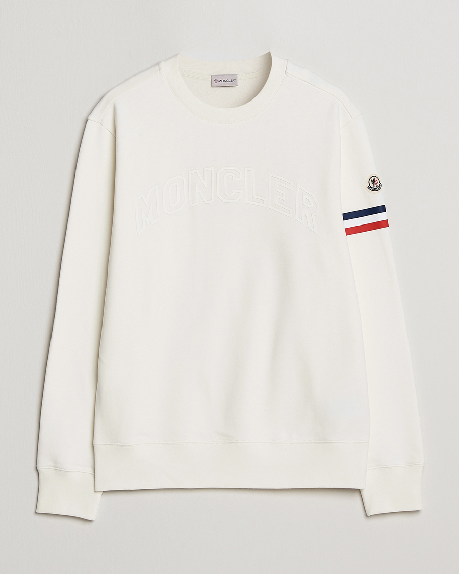 Hombres | Jerséis y prendas de punto | Moncler | Armband Logo Sweatshirt White