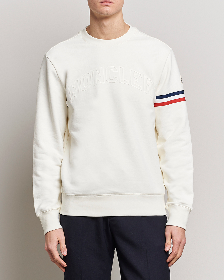 Hombres | Jerséis y prendas de punto | Moncler | Armband Logo Sweatshirt White