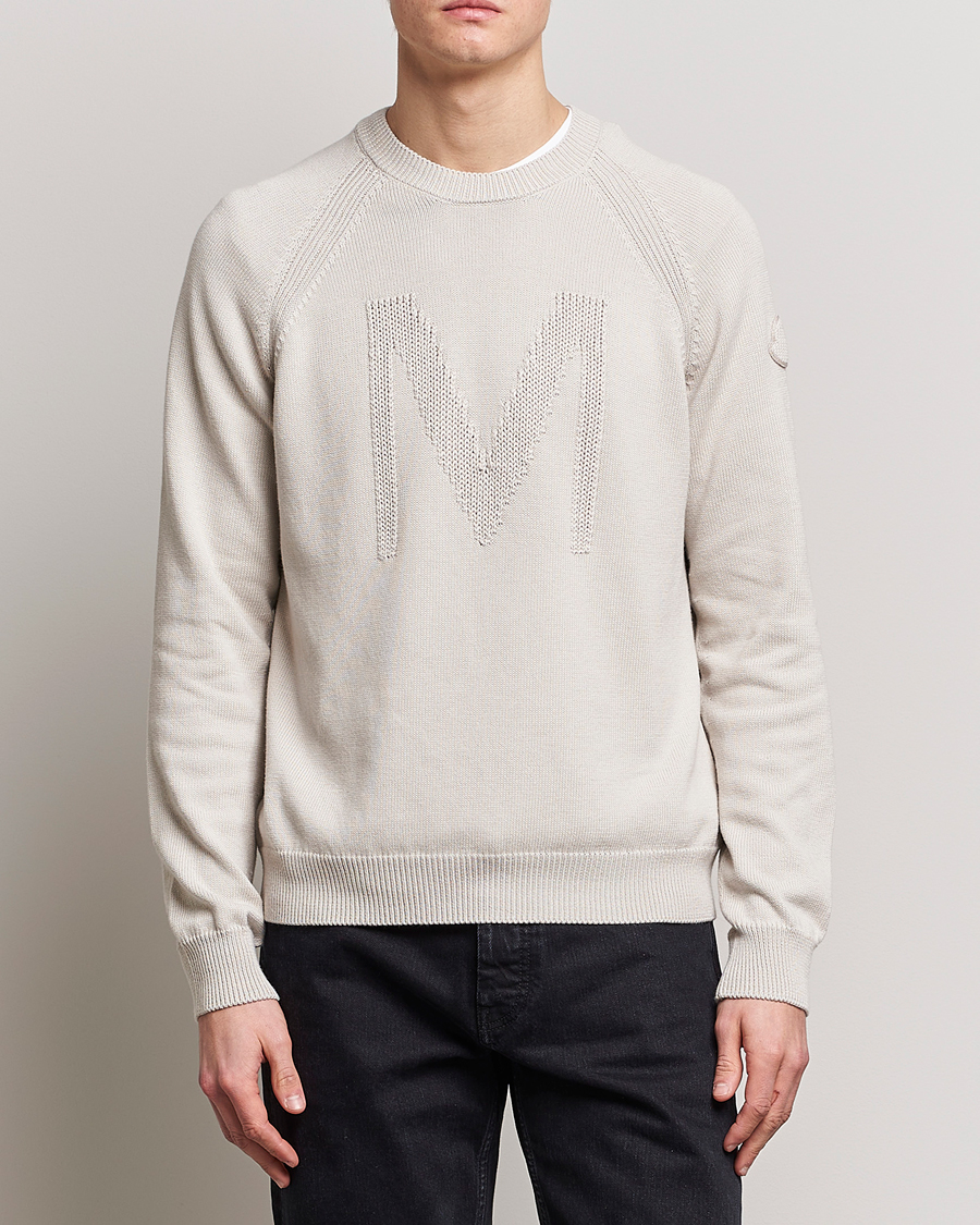Hombres | Jerséis y prendas de punto | Moncler | Embroidered Sweater Beige