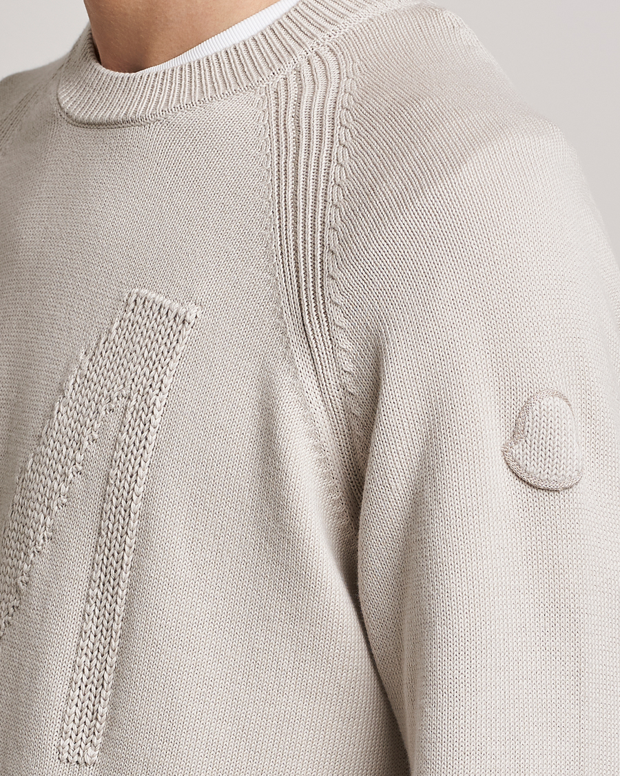 Hombres | Jerséis y prendas de punto | Moncler | Embroidered Sweater Beige