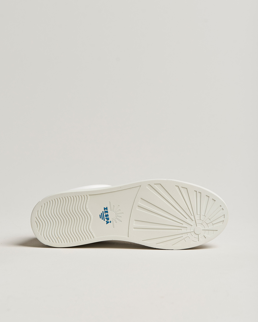 Hombres | Zespà ZSP4 Nappa Leather Sneakers White/Dark Green | Zespà | ZSP4 Nappa Leather Sneakers White/Dark Green