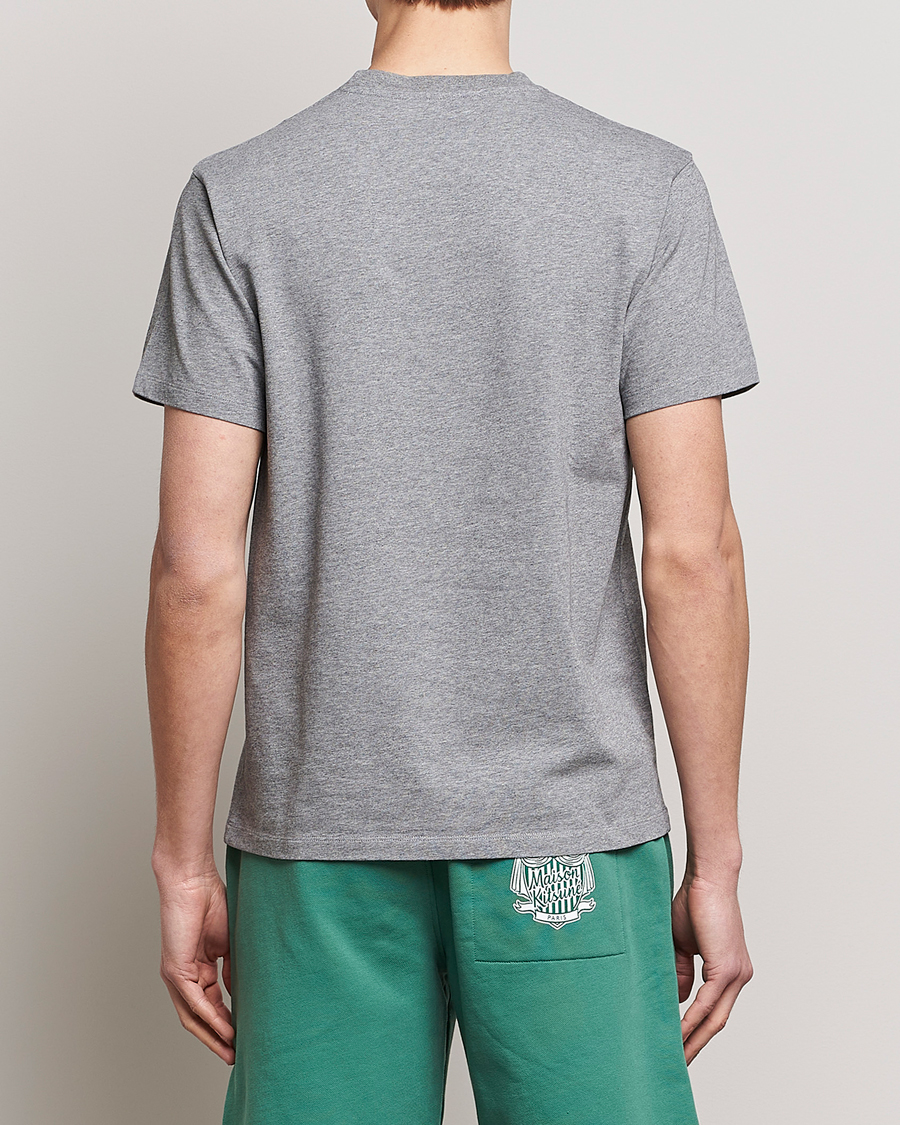 Hombres | Camisetas | Maison Kitsuné | Mini Handwriting Tee Grey Melange