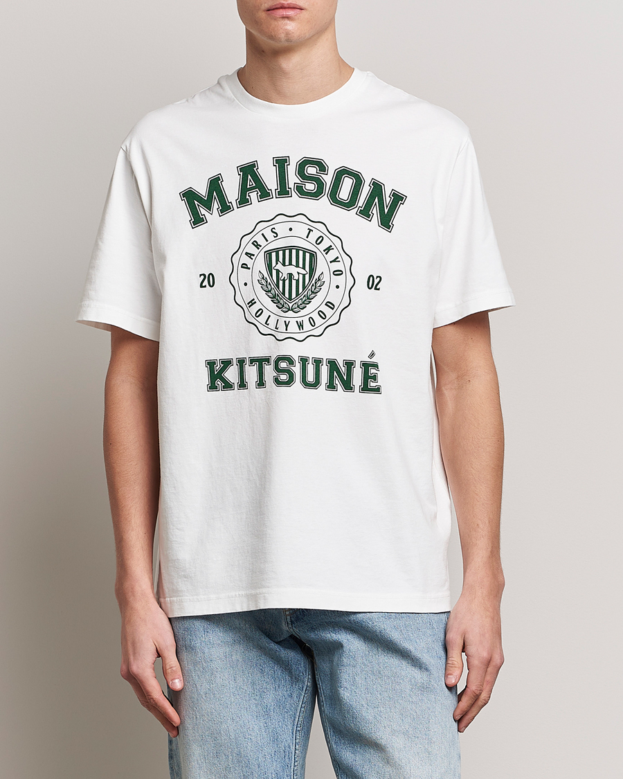 Hombres | Camisetas | Maison Kitsuné | Varsity Comfort Tee Off White