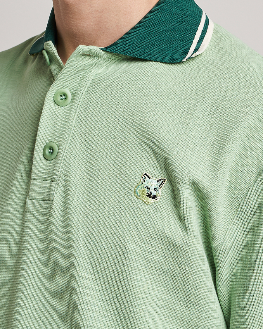 Hombres | Polos | Maison Kitsuné | Tonal Fox Head Polo Mint