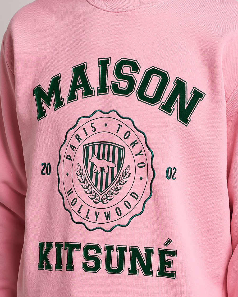 Hombres | Jerséis y prendas de punto | Maison Kitsuné | Varsity Comfort Sweatshirt Strawberry