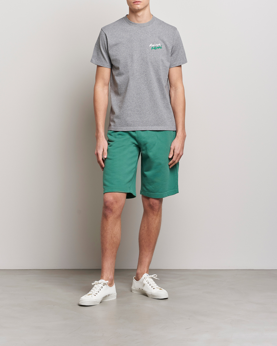 Hombres | Pantalones cortos | Maison Kitsuné | Crest Jog Shorts Tropical Green