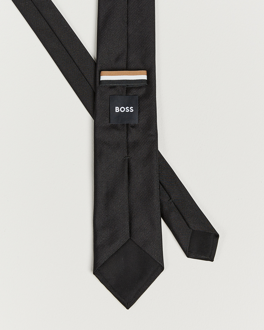 Hombres | Corbatas | BOSS BLACK | Silk 7,5 cm Tie Black