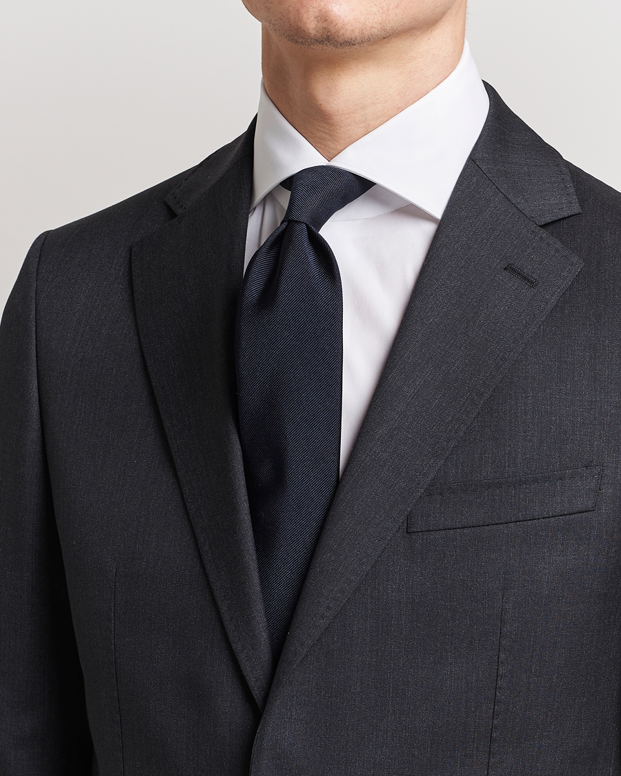 Hombres | Corbatas | BOSS BLACK | Silk 7,5 cm Tie Dark Blue