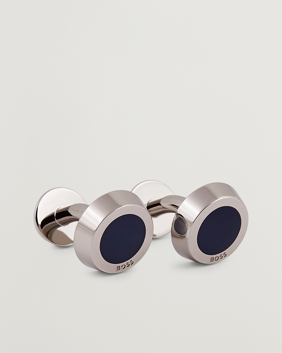 Hombres | Simony Cufflink Navy | BOSS BLACK | Simony Cufflink Navy