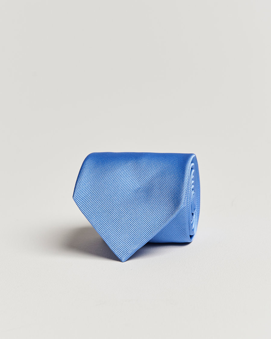 Hombres | Corbatas | Amanda Christensen | Plain Classic Tie 8 cm Sky Blue