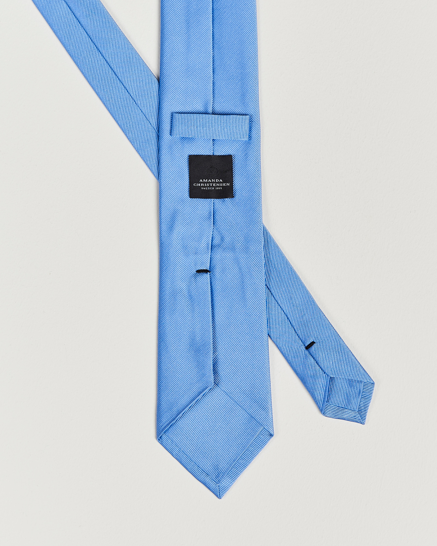 Hombres | Corbatas | Amanda Christensen | Plain Classic Tie 8 cm Sky Blue