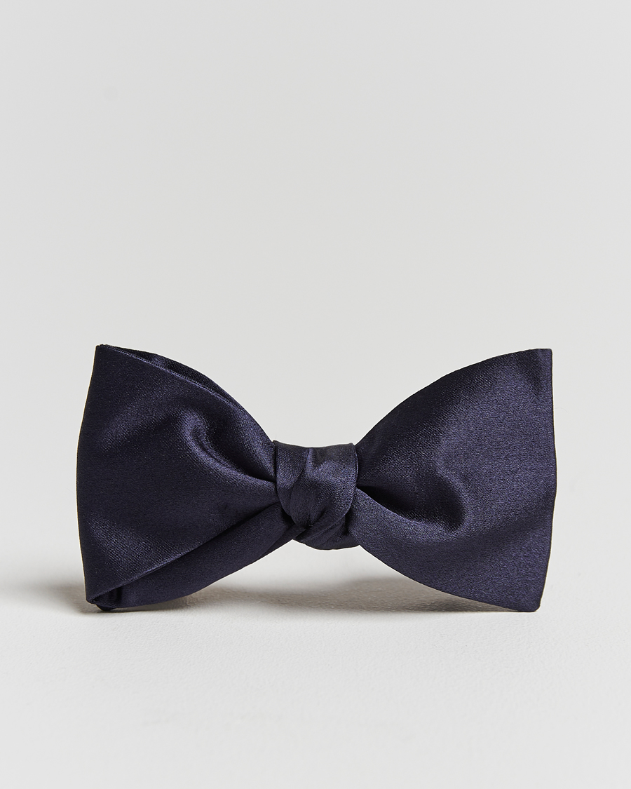 Hombres | Amanda Christensen Self Tie Silk Ceremony Navy | Amanda Christensen | Self Tie Silk Ceremony Navy
