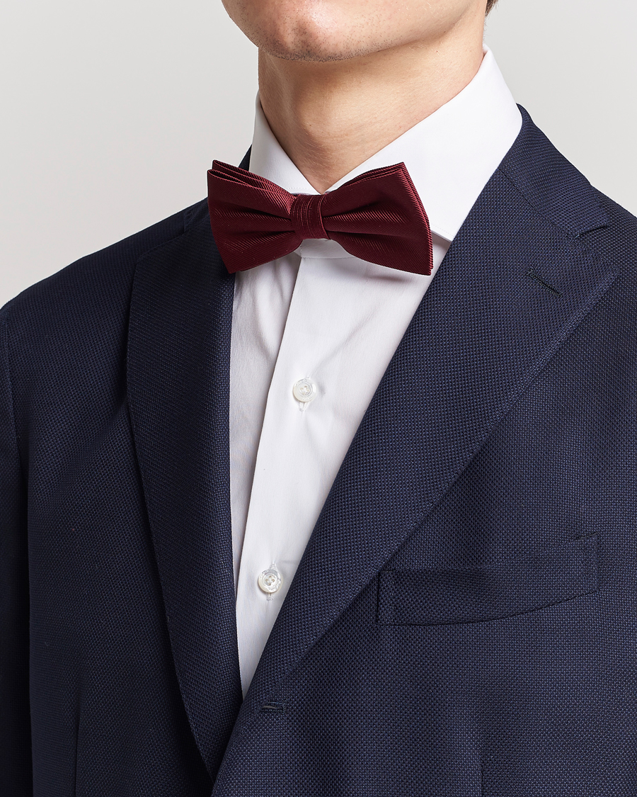Hombres | Pajaritas | Amanda Christensen | Pre Tie Silk Bordeaux