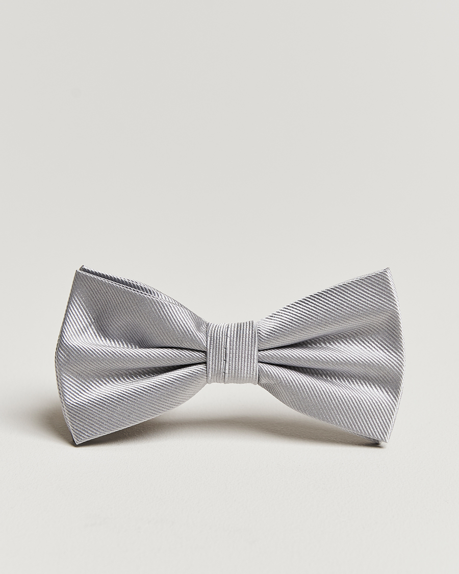 Hombres | Amanda Christensen Pre Tie Silk Silver | Amanda Christensen | Pre Tie Silk Silver