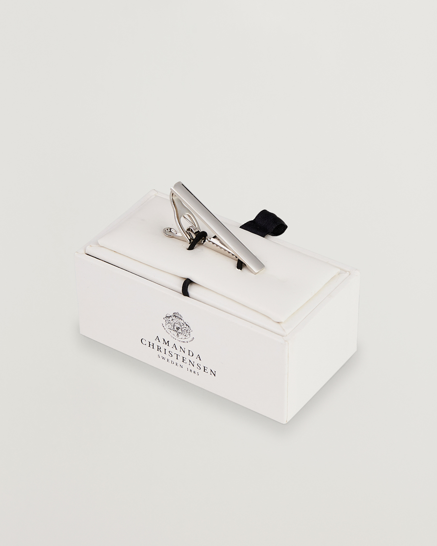 Hombres | Corbatas | Amanda Christensen | Tie Clip 4 cm Silver