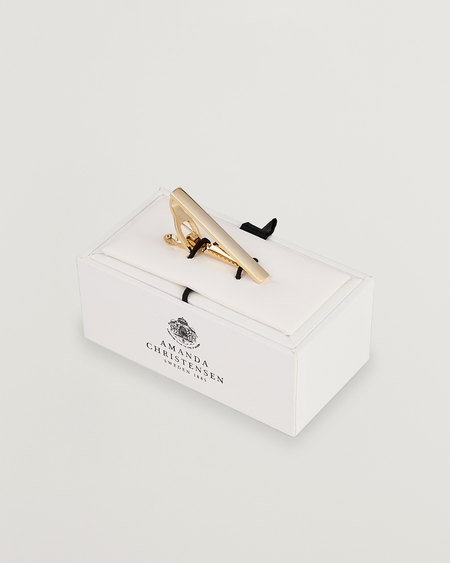 Hombres | Corbatas | Amanda Christensen | Tie Clip 4 cm Gold