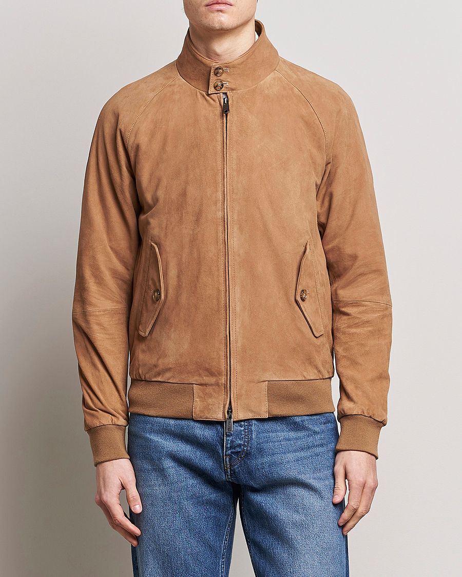 Hombres | Abrigos y chaquetas | Baracuta | G9 Suede Jacket Tobacco