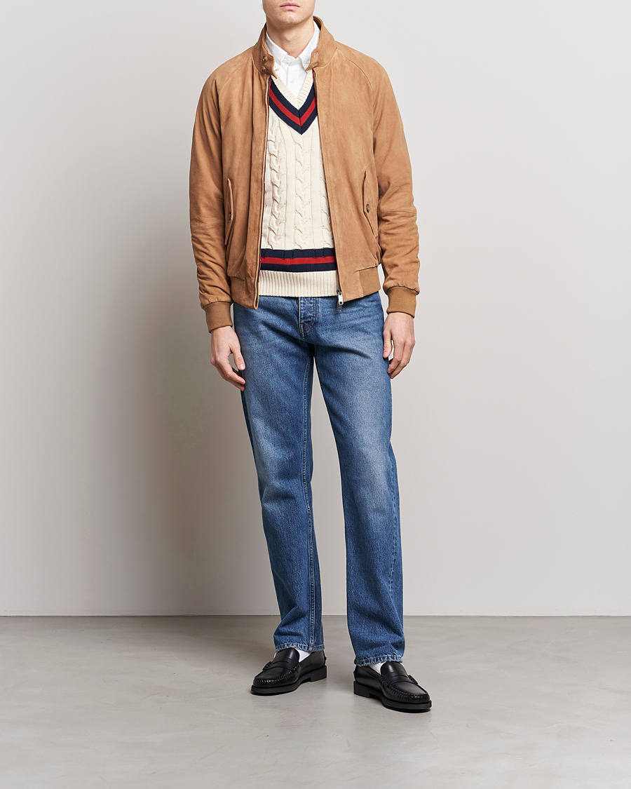 Hombres | Abrigos y chaquetas | Baracuta | G9 Suede Jacket Tobacco