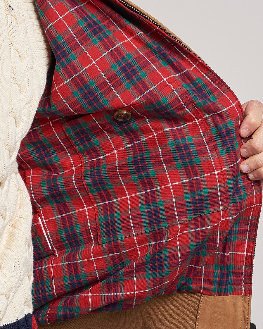 Hombres | Abrigos y chaquetas | Baracuta | G9 Suede Jacket Tobacco