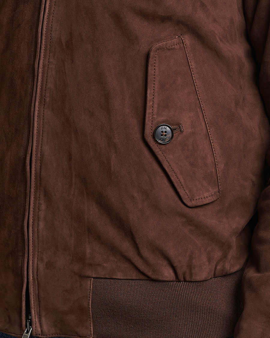 Hombres | Abrigos y chaquetas | Baracuta | G9 Suede Jacket Chocolate