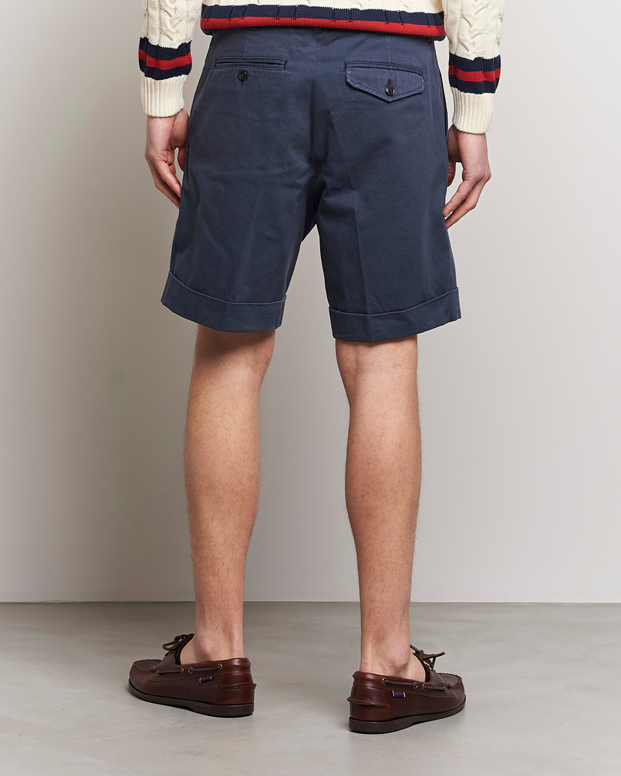 Hombres | Pantalones cortos | Baracuta | Gabardine Chino Shorts Navy