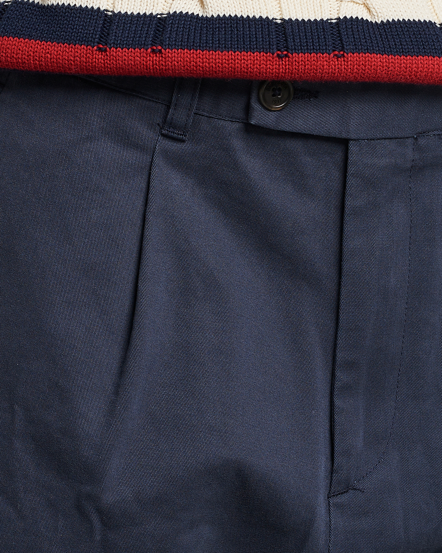Hombres | Pantalones cortos | Baracuta | Gabardine Chino Shorts Navy