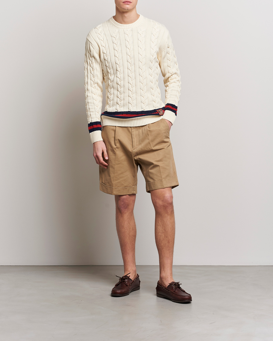 Hombres | Pantalones cortos | Baracuta | Gabardine Chino Shorts Tan