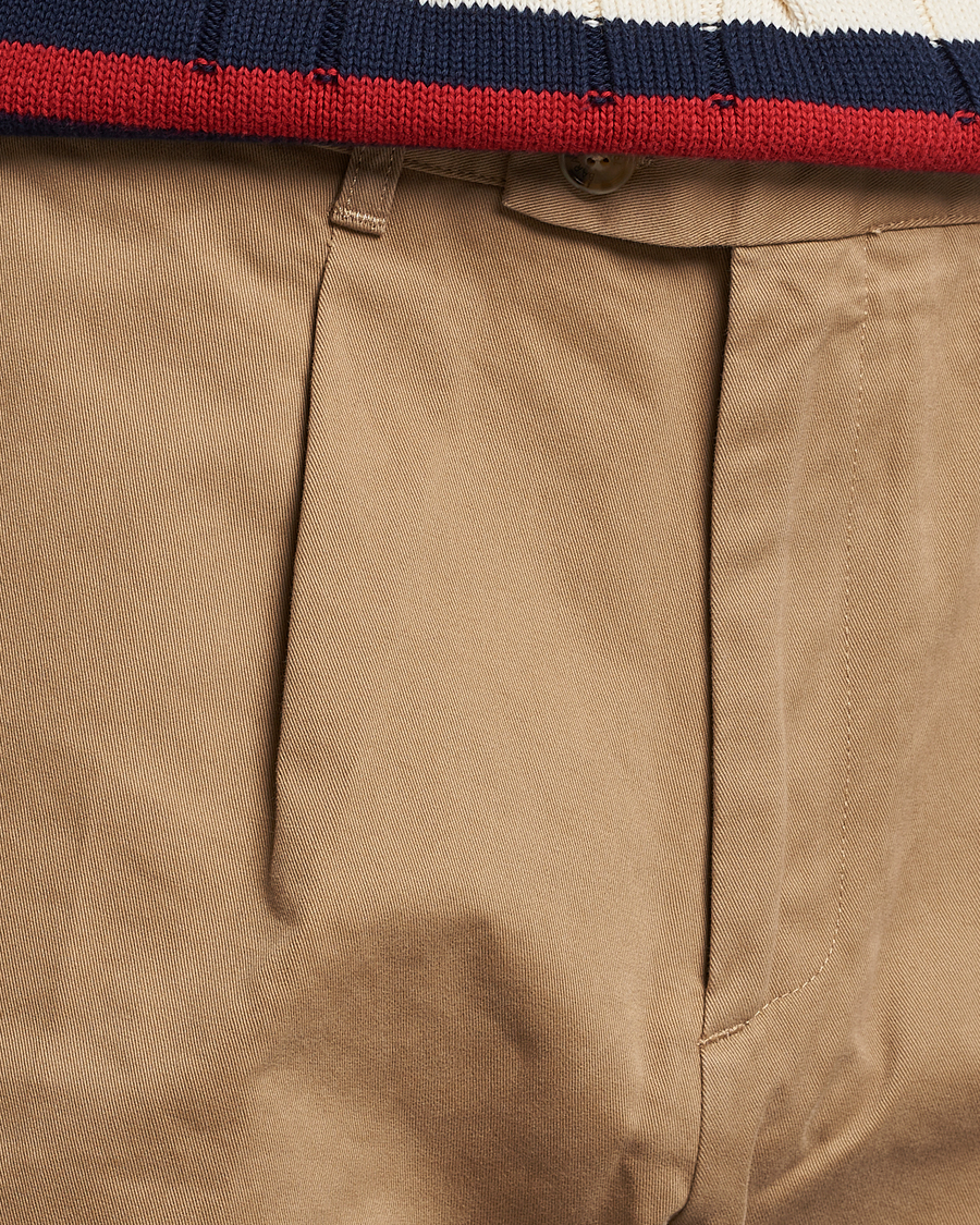 Hombres | Pantalones cortos | Baracuta | Gabardine Chino Shorts Tan