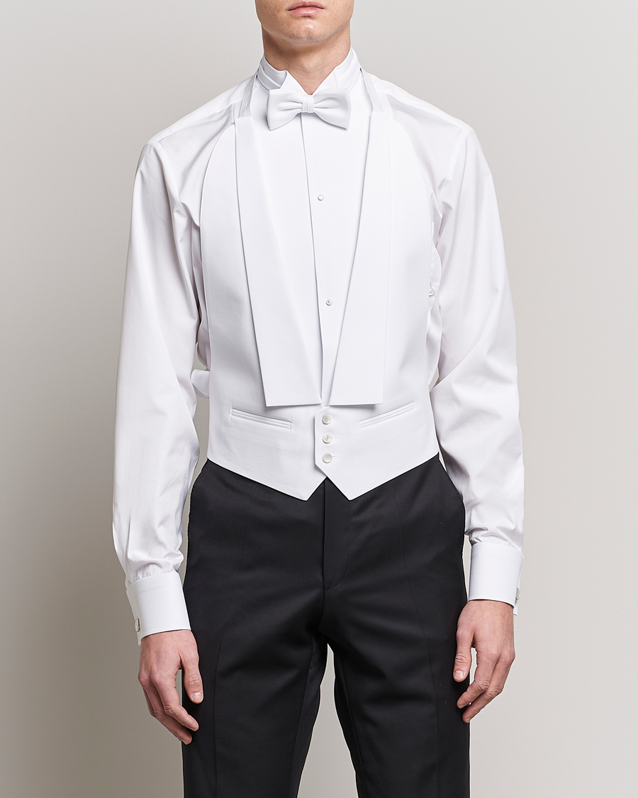 Hombres | Camisas | Stenströms | Evening Waistcoat White