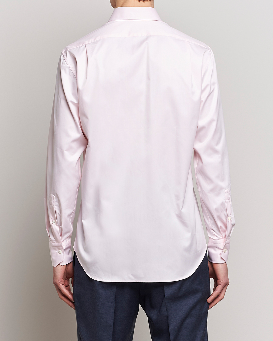 Hombres | Camisas | Stenströms | Fitted Body Cut Away Shirt Pink