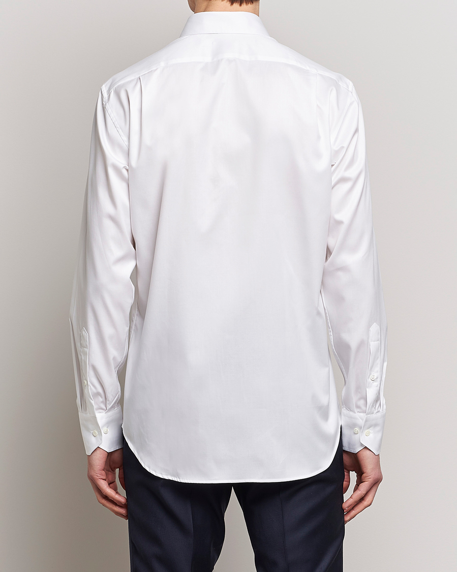 Hombres | Camisas | Stenströms | Slimline Twofold Stretch Shirt White